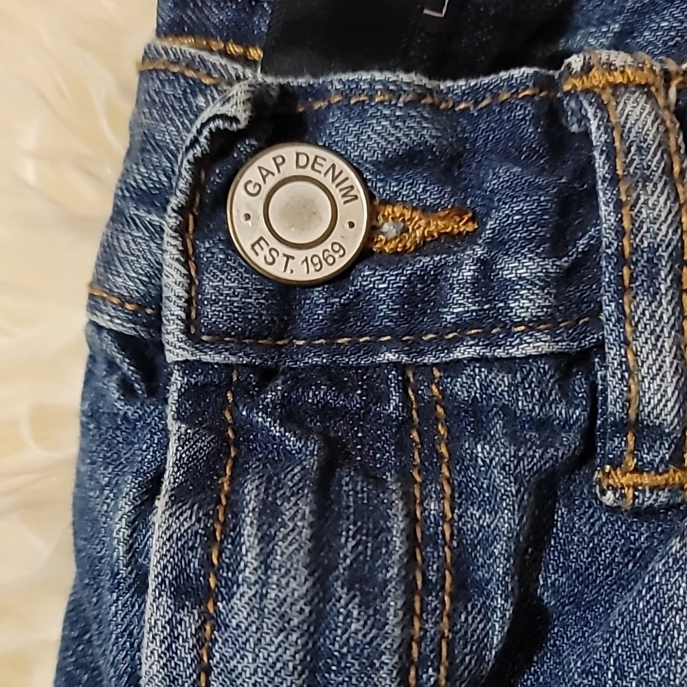 GAP, Kids,Boy's, Denim Jeans, Size 12, Frayed, Patches,slim straight fit - Picture 6 of 10